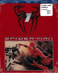 Spider-Man 1 Limited Very RARE OOP Futureshop Blu Ray Steelbook SEALED - Picture 1 of 2