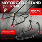 Motorcycle Stand Front&Rear Motorbike Lift Heavy Duty Paddock Carrier Bike Hoist