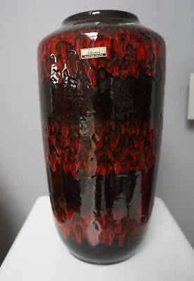 Scheurich Keramik Vase Europ Linie Fat Lava Ära West Germany 517-38 (F24-072) - Bild 1 von 4