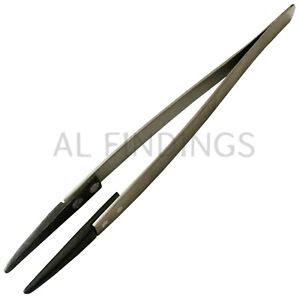 Tweezers With Plastic Tips 40mm Plastic Tip With 12mm Opening 160mm Long Tool