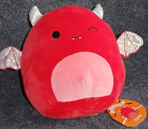Kellytoy Squishmallows 8” Winking Karlie Red Devil/Demon Halloween #1539 NWT - Picture 1 of 3