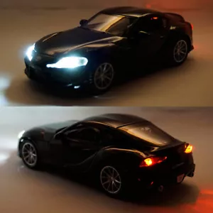 Toyota GR Supra modelo a escala 1:32 coche diecast colección vehículo de juguete regalo negro - Imagen 1 de 12