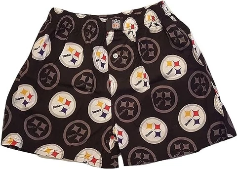 NFL Pittsburgh Steelers Football Men Cotton Boxer Shorts Underwear Logo Small S Cover