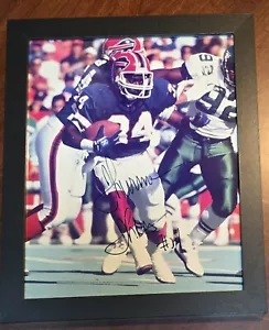 Auto NFL Thurman Thomas Buffalo Bills Autograph Signed 8x10 Photo Framed COA - Picture 1 of 9