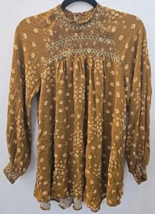 Free People Flowers In Her Hair Tunic Size S/P - Picture 1 of 6