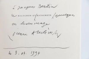 ALECHINSKY Baluchon et Ricochets EDITION ORIGINALE ENVOI AUTOGRAPHE 1994 - Picture 1 of 1