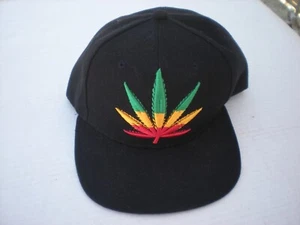 Jamaican Rasta Red Gold Green Weed Marijuana Cannabis Pot Hat Cap Snapback - Picture 1 of 6