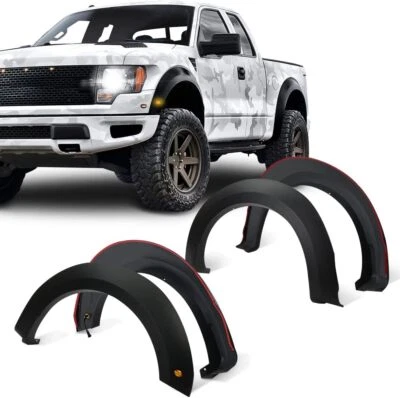 4 piezas llamaradas de guardabarros estilo deportivo Raptor para Ford F150 Styleside 2015-2017 Foto 1 de 4