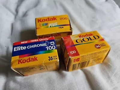 Kodak Expired Color 35mm Film - 36 And 24 Exposures - 3 Rolls • 28.98£