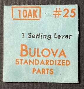 Bulova #25 Leva di Impostazione 10AK Orologio Da Polso Ricambi Riparazioni Orologio - Foto 1 di 1