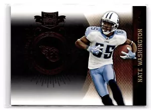 2010 Panini Piatti Patch NATE WASHINGTON #96/499 TENNESSEE TITANS 🏈 - Foto 1 di 1