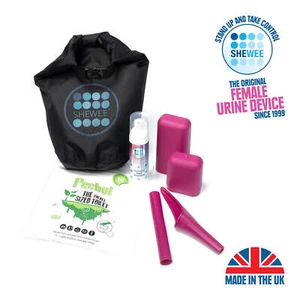 SHEWEE Out and About Pack She Can Wee Pee Funnel and Urine Bags Bundle UK - Picture 1 of 20