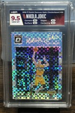 2016-17 Donruss Optic Nikola Jokic #90 Checkerboard HGA GEM Mint 9.5 Nuggets