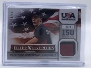 2014 Elite Extra Edition USA 15U Game Jerseys #14 Kristofer Armstrong Rare 03/10 - Picture 1 of 2