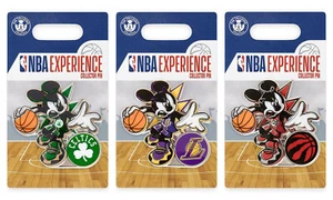 U-PICK NEW Walt Disney World Mickey Mouse NBA Experience Collector Pin on Card - Picture 1 of 28