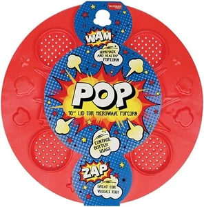 Talisman Pop Microwave Popcorn Lid Silicone BPA Free Ten inch butter vegetables - Picture 1 of 2