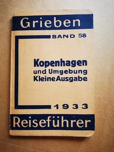 Grieben Reiseführer Kopenhagen Dänemark 1933 Kleine Ausgabe inkl. Karten Band 58 - Bild 1 von 8
