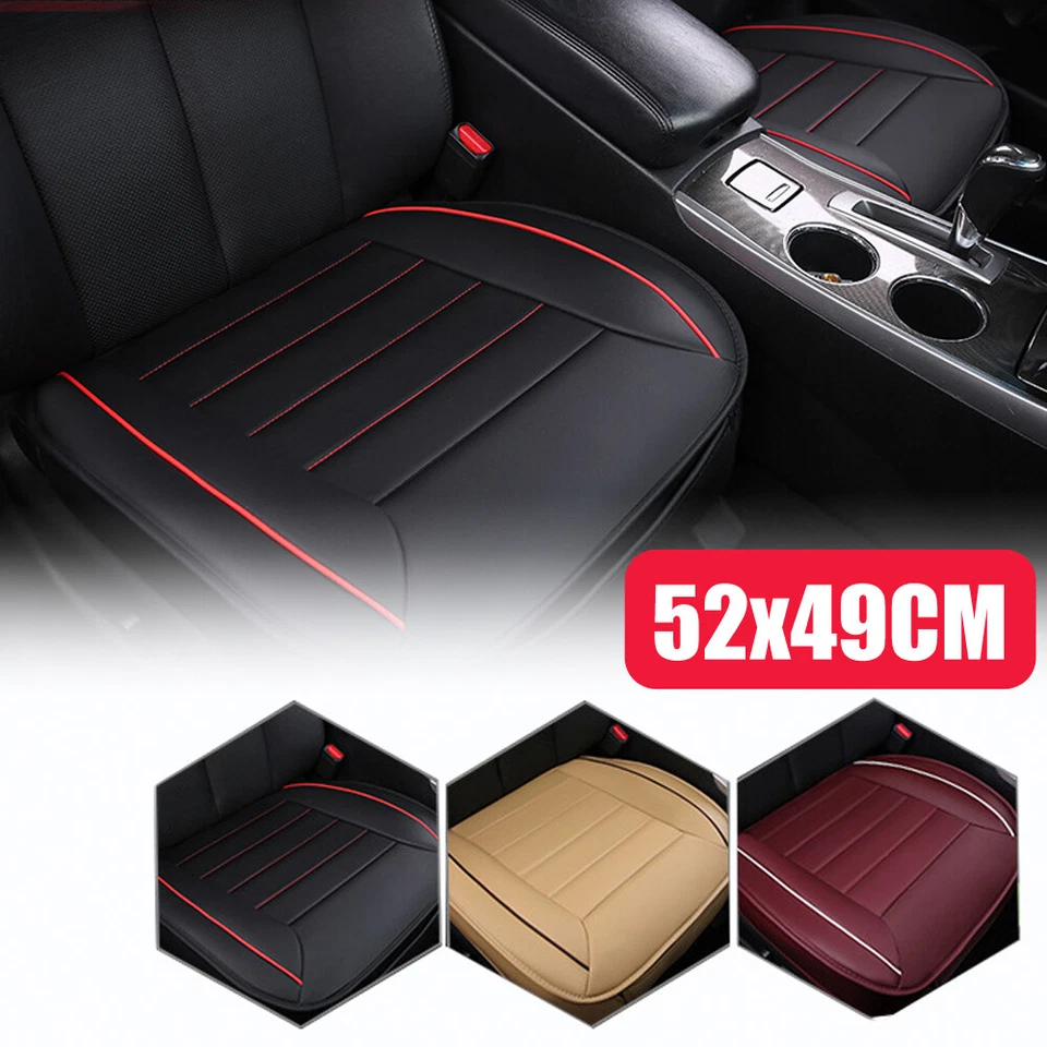 Car Front Full Surround Seat Cover PU Leather Pad Mat Chair Cushion Universal — 第 1/4 张图片