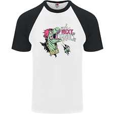 Dinosauri T- Rex IN Rexy E i Know It Sexy Uomo S/S Baseball T-Shirt