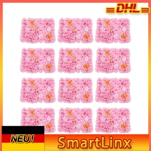 12 Stück Blumen Wand Panel  Blume Wand Dekor Hochzeits Hintergrund Party Deko DE - Bild 1 von 19