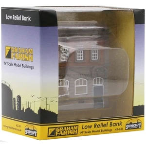 Graham Farish N Gauge Low Relief Bank Model Railway Building Scenecraft - Picture 1 of 6