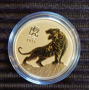 Goldmünze Jahr des Tigers (3.) Lunar III. 2022 - Australien - 1 Oz ST - Bild 1 von 2