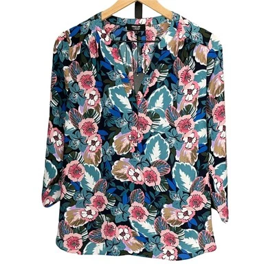 Блузка Curves 360 NYDJ Perfect Amaryllis Grove розовая размер S - Изображение 1 из 4