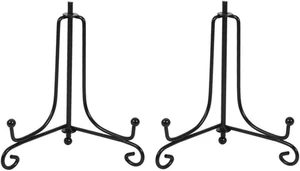 Tincogo (2 piezas) Hierro Pantalla Soporte Negro Hierro Caballete para libros de - Bild 1 von 6