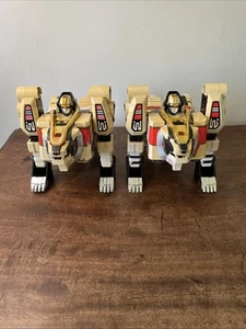 Mighty Morphin Power Rangers White Tigerzord Bandai 1993 Bundle Of Two - Picture 1 of 8