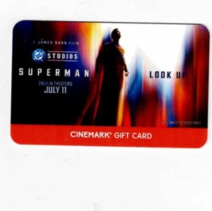 CINEMARK Gift Card - SUPERMAN - 2025 -DC - LOOK UP - Collectible - NO Value - Picture 1 of 2