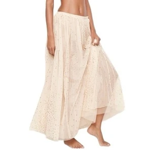 Maxi Falda Victorias Secret Talla M/L Oro Rosa Tul Dream Angels Brillante Nueva - Imagen 1 de 7