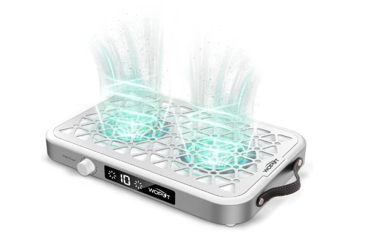 Colector de polvo de uñas profesional 1600PA portátil 10 velocidades 4200 rpm Foto 1 de 3