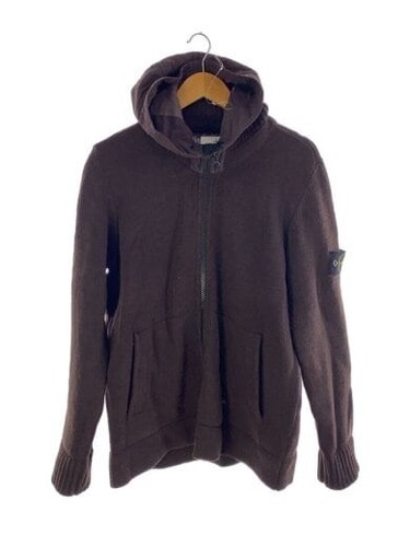 Felpa con cappuccio STONE ISLAND Zip L Lana BRW 7515531A3
