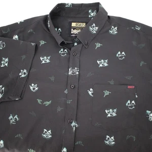 RSVLTS Shirt Men's 2XL Labyrinth helping hands Short Sleeve Button Down Stretch - Picture 1 of 14