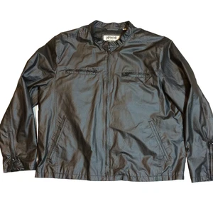 Levi's Cafe Racer Jacke Herren 2XL schwarz durchgehender Reißverschluss Taschen Freizeit Biker Motorrad - Bild 1 von 13