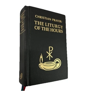Christian Prayer The Liturgy of The Hours by Daughters of St. Paul 1976 Black - Picture 1 of 12