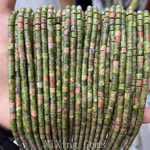Cuentas espaciadoras de disco tubular cilindro natural de 4 mm para hacer joyas hágalo usted mismo - Imagen 1 de 6