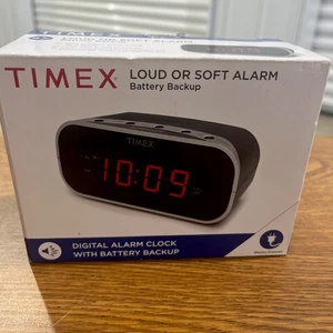 Timex T121B schwarz großes Display AM/FM Dual Radiowecker - Neu geöffnete Verpackung - Bild 1 von 5