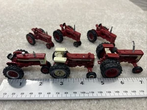 Tractor Farmall vintage Ertl 1/64 diecast LOTE DE 6 - Imagen 1 de 8