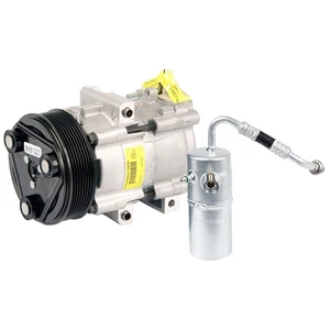 OEM AC Compressor w/ A/C Drier For Ford F-150 2004 2005 2006 - Picture 1 of 3