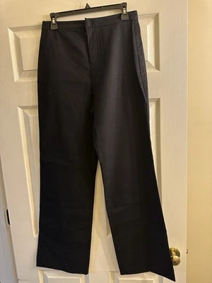 Calça feminina Natori preta de sarja de algodão tamanho 6 nova com etiquetas - Imagem 1 de 4