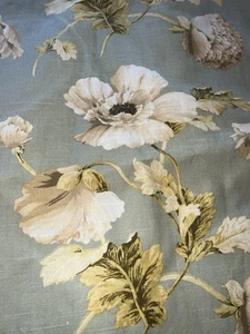 "Cortinas con lengüeta Schumacher personalizadas ~ magnolias, verde claro 96"" + 2 juegos largos disponibles" - Imagen 1 de 9