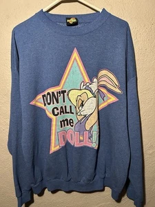 Vtg Space Jam Lola Bunny Crew Neck Sweatshirt Size Xl Adult - Picture 1 of 4