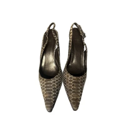 Tacones Stuart Weitzman piel de serpiente gatito Foto 1 de 4