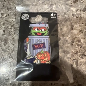 Spilla secchiello popcorn Sea World Sesame Street Halloween Oscar The Grouch - Foto 1 di 2