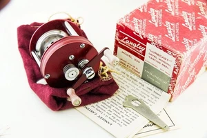 Vintage Langley Lurecast 330 antike Casting Angelrolle in Box Papierschlüssel  - Bild 1 von 6