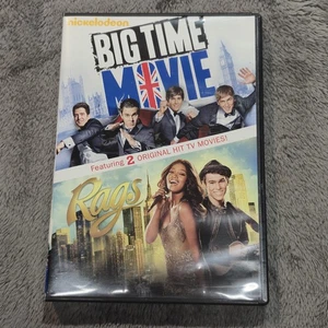 Nickelodeon Big Time Movie / Rags DVD 2012 Double Feature Region 1 NTSC Kids - Picture 1 of 6