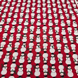 Share the Joy Deb Strain for Moda Red/White Snowmen Fabric 43" Wide 0.75 Yard - Picture 1 of 5