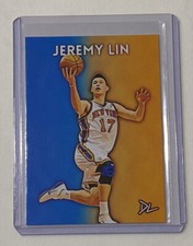 Jeremy Lin Limited Edition Artist Signed New York Knicks Card 2/10