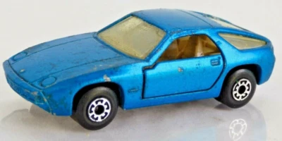 Coche de juguete coleccionable Matchbox Porsche 928 azul superrápido vintage 59 Foto 1 de 4